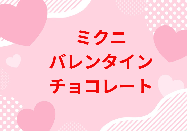 ミクニ　バレンタイン　チョコレート